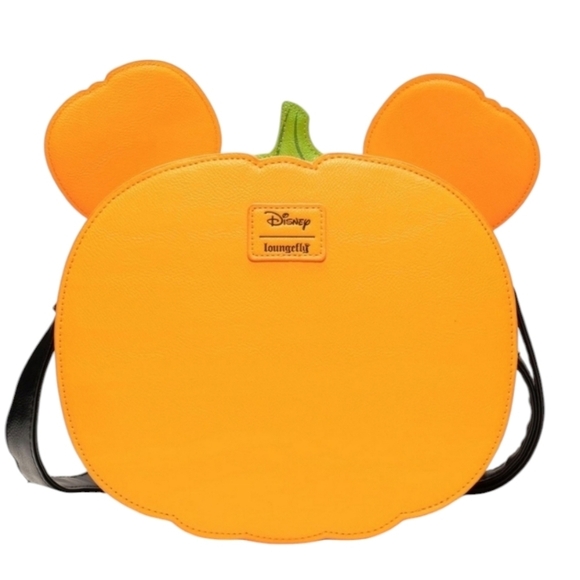 Loungefly Mickey Mouse Jack-o-Lantern Crossbody Bag Purse - Picture 3 of 12